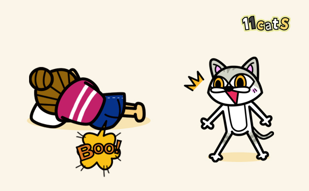 猫のイラスト(11Cats )